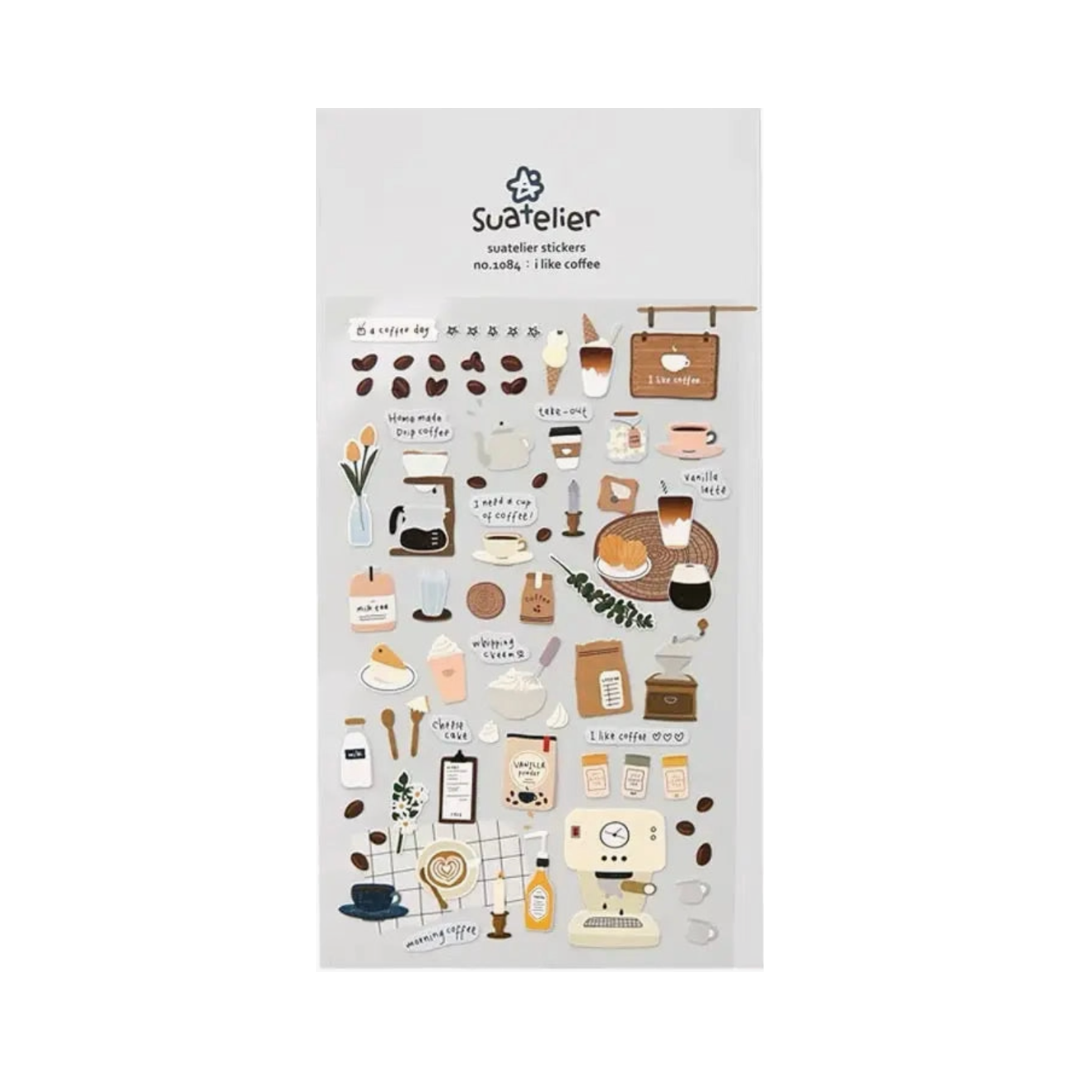 Suatelier - I like Coffee Sticker Sheet