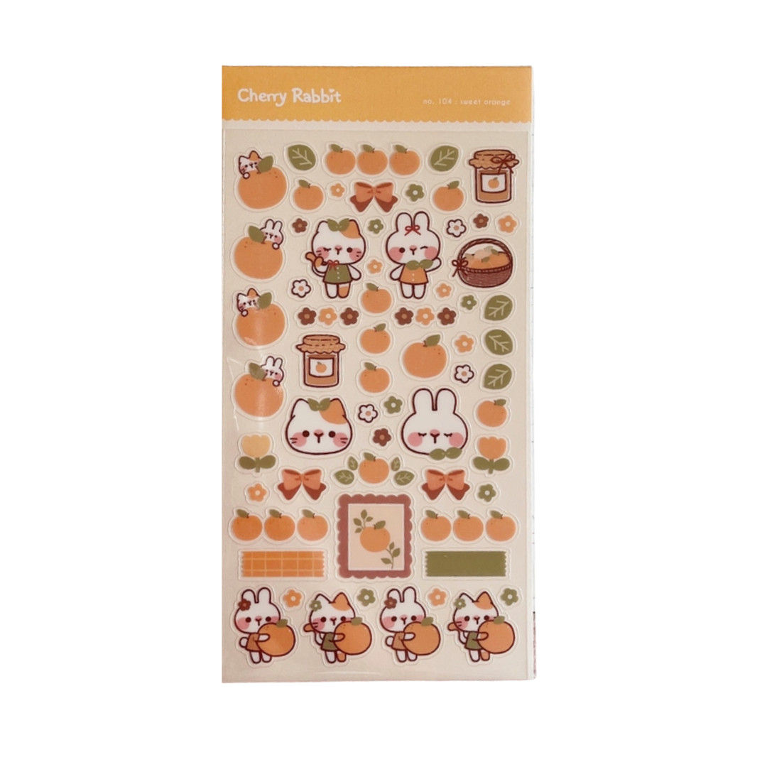 Sweet Orange Sticker Sheet