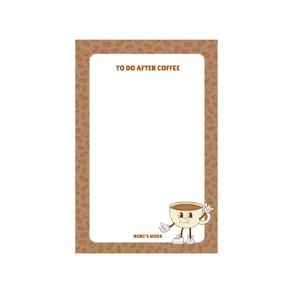 To Do After Coffee Notepad