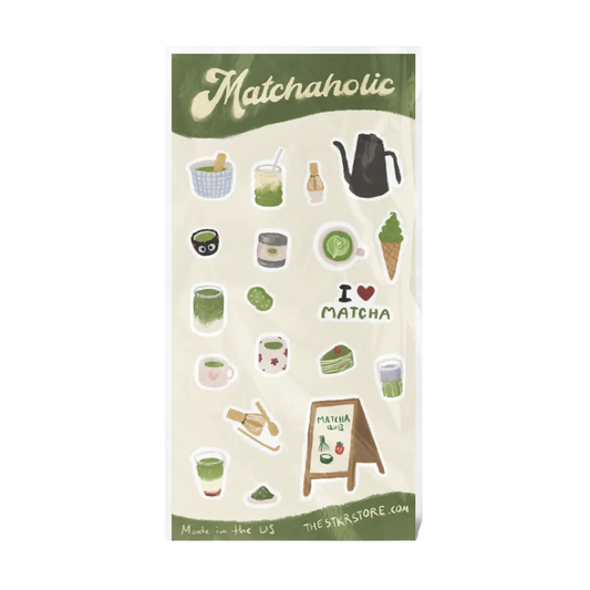 Matchaholic Sticker Sheet