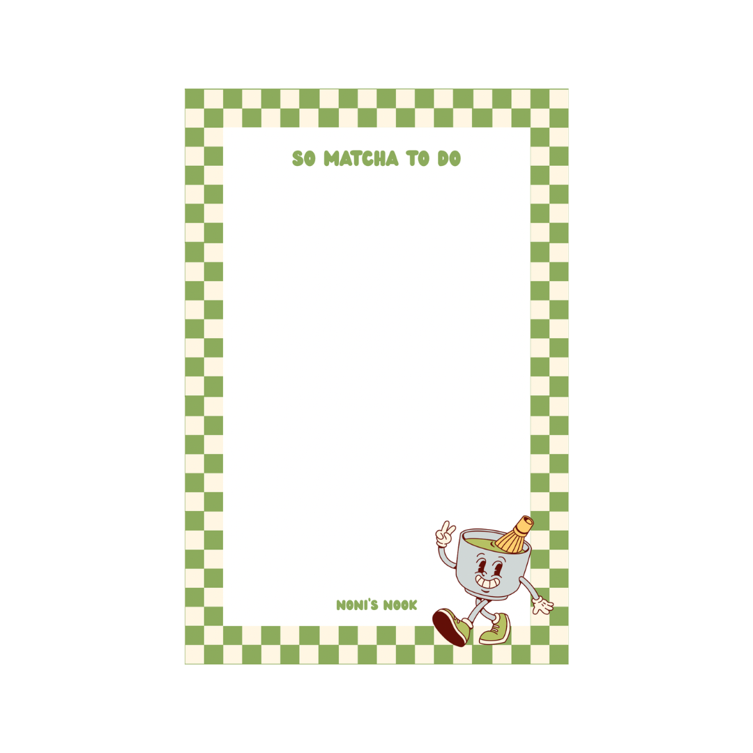 So Matcha To Do Notepad
