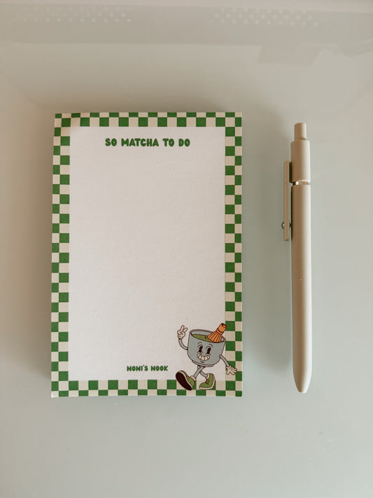 So Matcha To Do Notepad