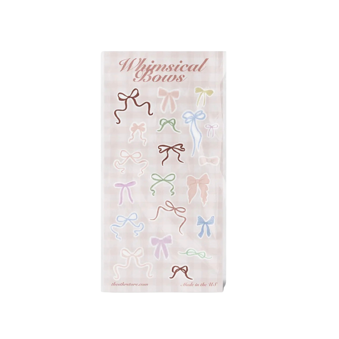 Whimsical Bow Sticker Sheets