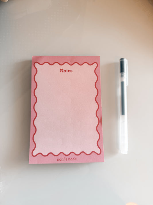 Fun Pink Notepad