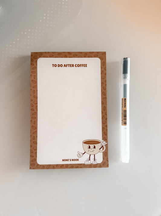 To Do After Coffee Notepad